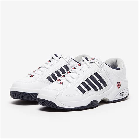 K-Swiss Defier RS - White/Dress Blues/Fiery Red - Mens Shoes | Pro ...
