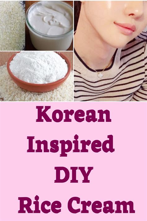 Korean Inspired Diy Rice Cream Skin Whitening And Anti Aging Rice Cream