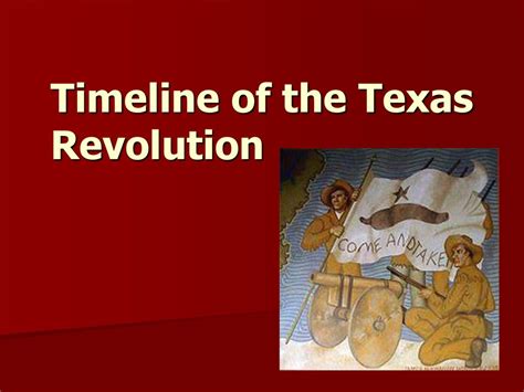 Timeline Of The Texas Revolution Ppt Download