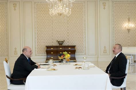 Azerbaijani President Holds One On One Meeting With Russian Premier [photo]