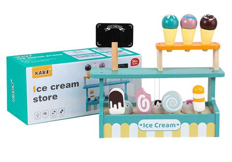 Детская деревянная игрушка мороженого