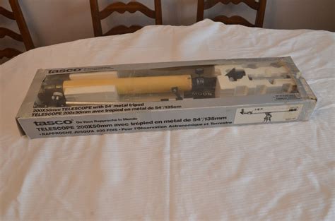 Tasco Telescope 200x50mm W 43 Metal Tripod Bodnarus Auctioneering