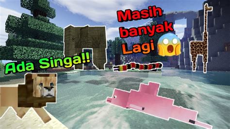 Ada Singa Gajah Ular Di MCPE Minecraft Showcase Addon YouTube