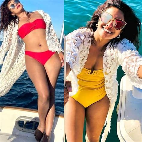 Priyanka Chopra Jonas Swims In The Sea Flaunts Bikini Bod Sunbathes