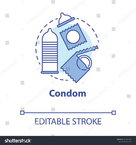 Condom Concept Icon Safe Sex Male Stock Vector Royalty Free Shutterstock
