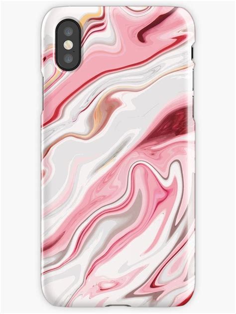 Liquid Marble Pink Phone Case Iphone Case By Webeller Pink Phone