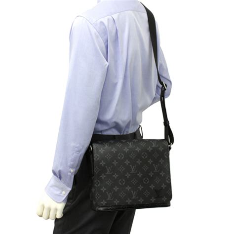 Louis Vuitton M District Pm Messenger Bag Monogram Eclipse Canvas