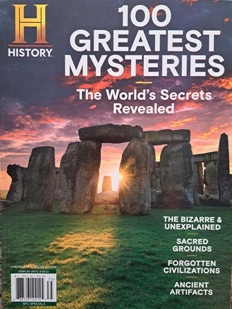 100 Greatest Mysteries- The World's Secrets Revealed- History Magazine