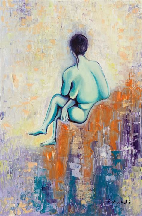 Abstract Nude Painting Oil Nudeart Oil On Canvas 40x60 Cm Canvas Oil