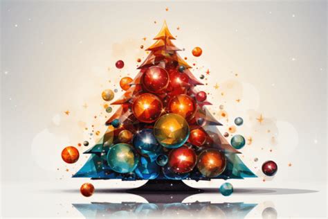 Watercolor Painting Of A Christmas Tree Graphic By Saydurf Creative