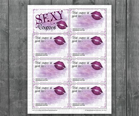 SEXY Coupon Book Naughty Coupons Sex Coupons Adult Games Etsy