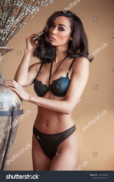 Sexy Black Woman Lingerie Stock Photo 1282268908 Shutterstock