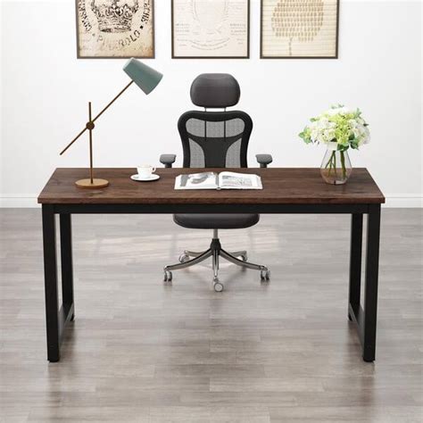 simple style table  work desk  shelves pc laptop table study