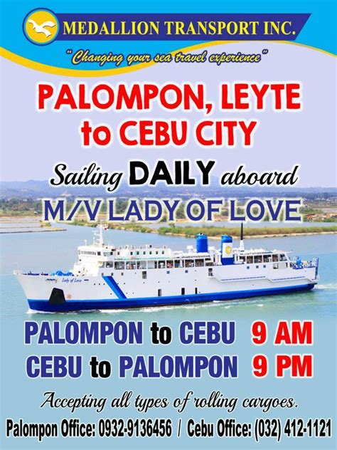 Cebu To Palompon Boat Schedule And Fare Escape Manila