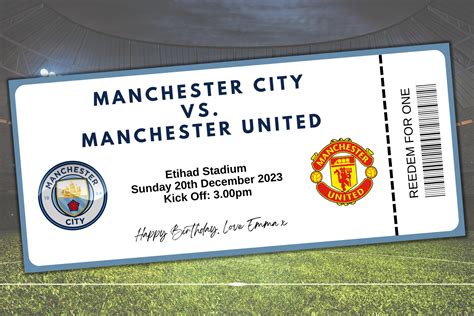 Football Ticket Gift Football Tickets Football Birthday Ticket