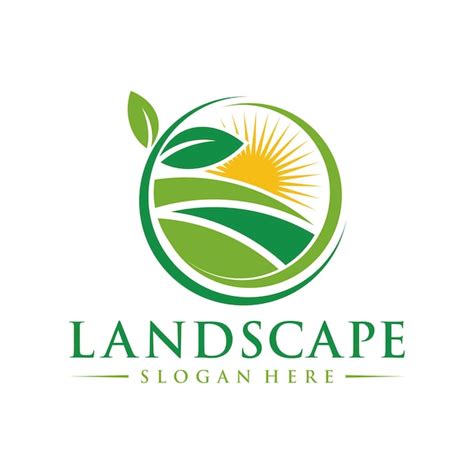 Premium Vector Landscape Logo Design Illustration Vector Template