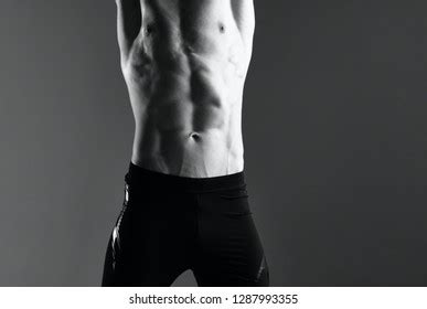 Male Athlete Raised Arms Pumped Naked Stock Photo 1287993355 Shutterstock