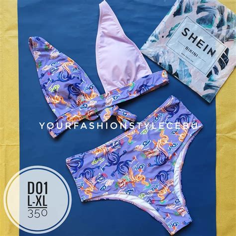 Purple Chinese Dragon Bikini Women S Fashion Swimwear Bikinis Swimsuits On Carousell