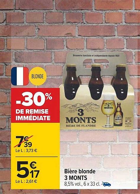 Promo Bi Re Blonde Monts Chez Carrefour Icatalogue Fr