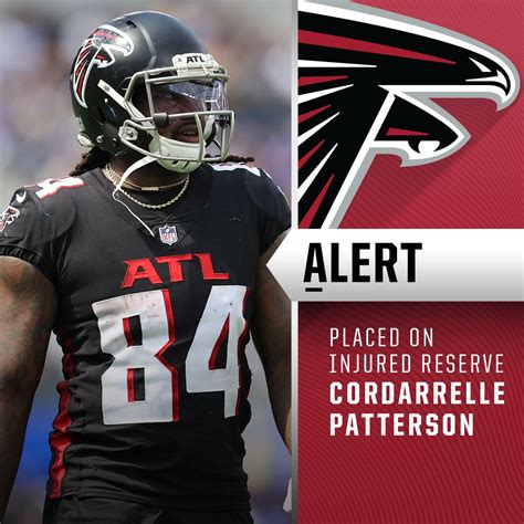 NFL On Twitter Falcons Place RB Cordarrelle Patterson Knee On IR