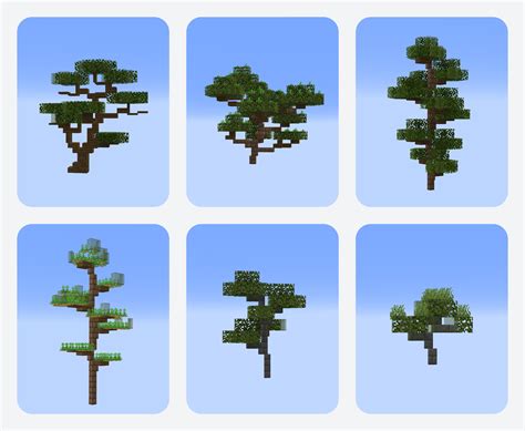 I Built More Custom Trees What Do You Think Which One Do You Like The Most R Minecraft