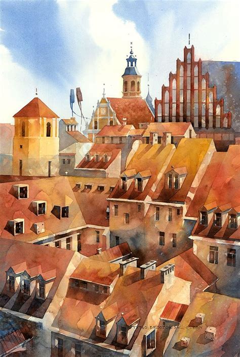 The Art Of Animation Tytus Brzozowski Watercolor City