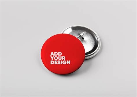 PSD Button Badge Mockup | Premium AI-generated PSD