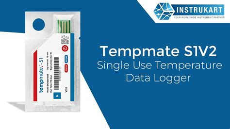 Tempmate S1V2 Single Use Temperature Data Logger Instrukart YouTube