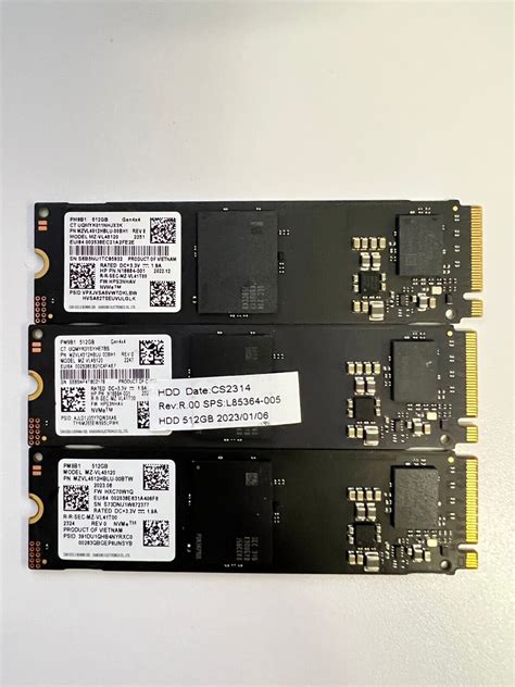 1 PCS Samsung PM9B1 512GB PCle 4.0 NVMe SSD, MZVL45120