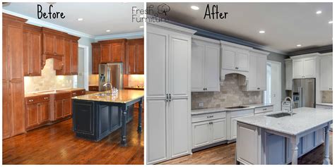 Before and After Painted White Cabinets | Sherwin Williams Mega Greige