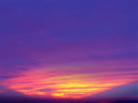 Vivid Purple Pink Orange Yellow Sunset Blue Sunset Ocean Images