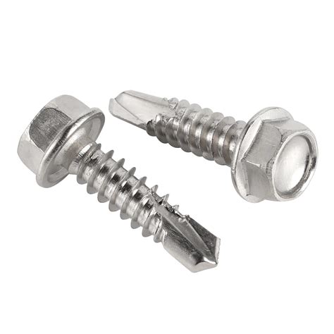Snapklik.com : Mellewell #14 X 3/4" Hex Washer Head Self Drilling Screws