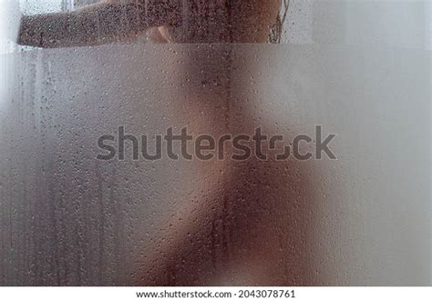 Nude Girl Washing Shower Bath Her Stock Photo Shutterstock