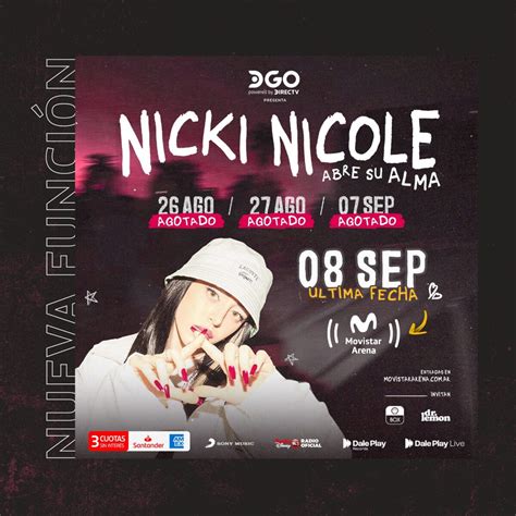 Nicki Nicole Abre Su Alma 7 Y 8 De Septiembre ColorMusic