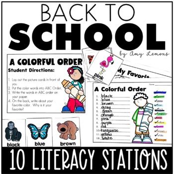 Nd Grade Literacy Centers For Back To School By Amy Lemons Tpt