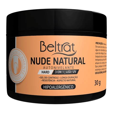 Gel Autonivelante Hard Nude Natural 30g Beltrat Alongamento De Unhas Shopee Brasil
