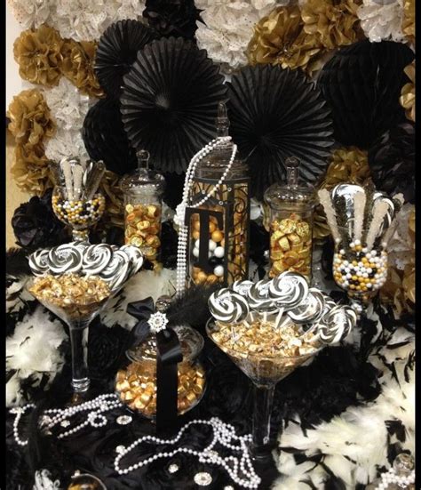 Candy Bar Inspo Gatsby Birthday Party Gatsby Themed Party Great