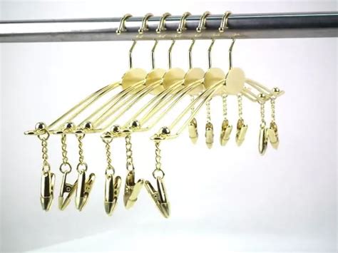 Cabide Lingerie Metal Dourado Ouro Adulto Pe As Parcelamento Sem Juros