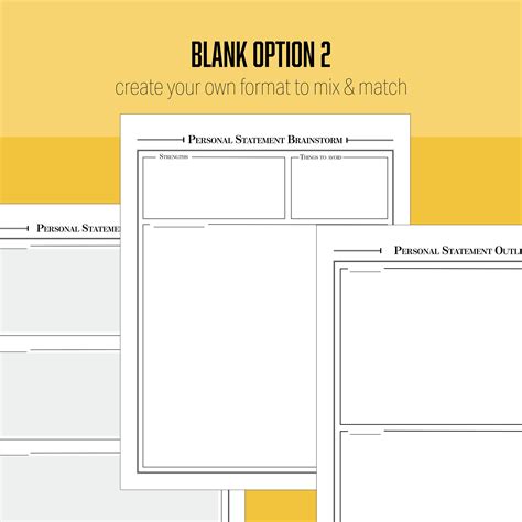 Law School Personal Statement Planner, Printable - Etsy