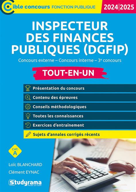 inspecteur des finances publiques dgfip tout en  categorie