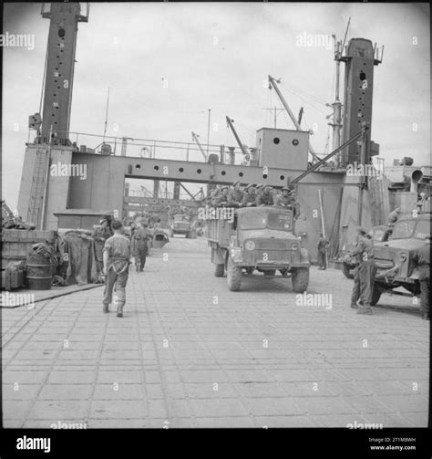 The British Army In The Normandy Campaign 1944 Lorries And Troops