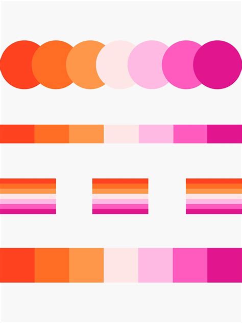 Lesbian Pride Sticker Pack Sticker For Sale By Alanxshby Redbubble