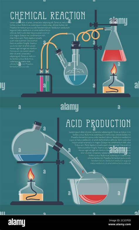 simple chemical reactions Stock Vector Image & Art - Alamy