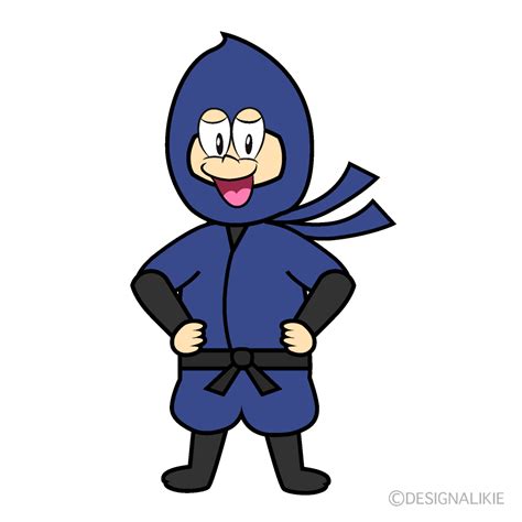 Free Smiling Ninja Cartoon Clipart Image Charatoon