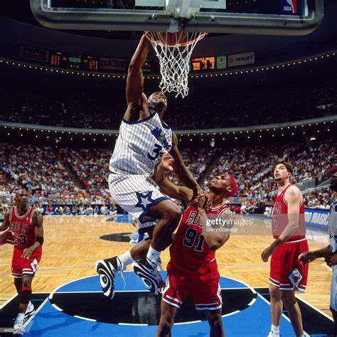 News Photo Shaquille Oneal Of The Orlando Magic Dunks The