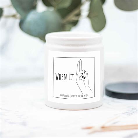 When Lit Lesbian Sex Scent Candle Naughty Lesbian Gift Etsy