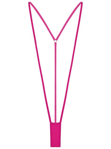 Womens One Piece Slingshot Lingerie Mini Micro G String Thong