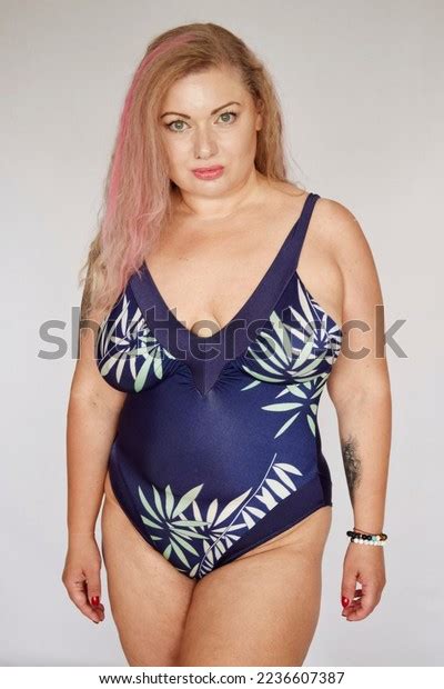 Beautiful Curvy Blonde Busty Model Curly Stock Photo 2236607387 Shutterstock