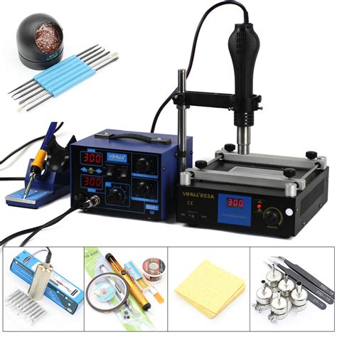 YIHUA 862D 2 In 1 Soldering Station 650W SMD Hot Air Gun 75W Soldering Iron 600W