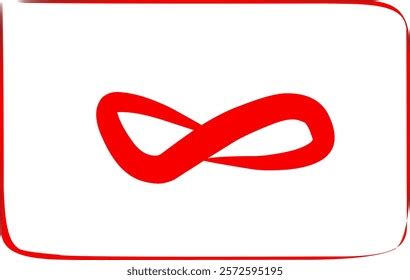 hand drawn infinity math symbol stock vector royalty